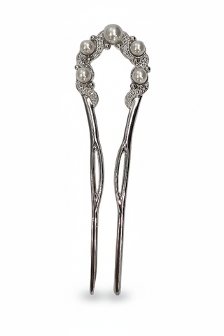 Elegant Pearl U-Shape French Hairpin – Hair Fork for Women