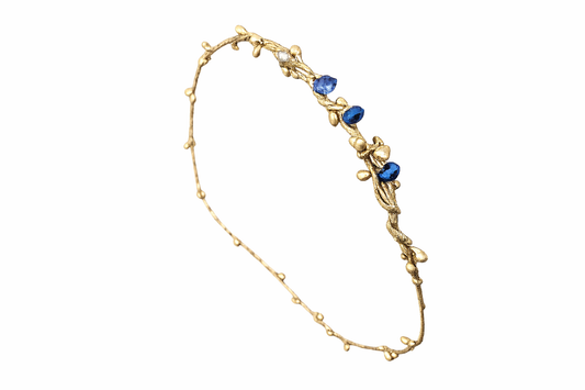 Gold Halo Headpiece with Stones