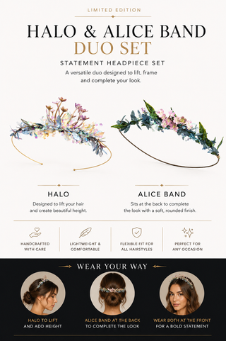 How to Wear Your Halo & Alice Band Duo Set