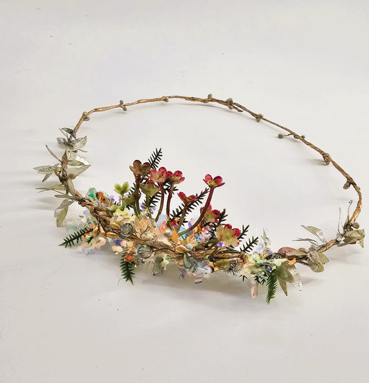 Gold Headband with crystals