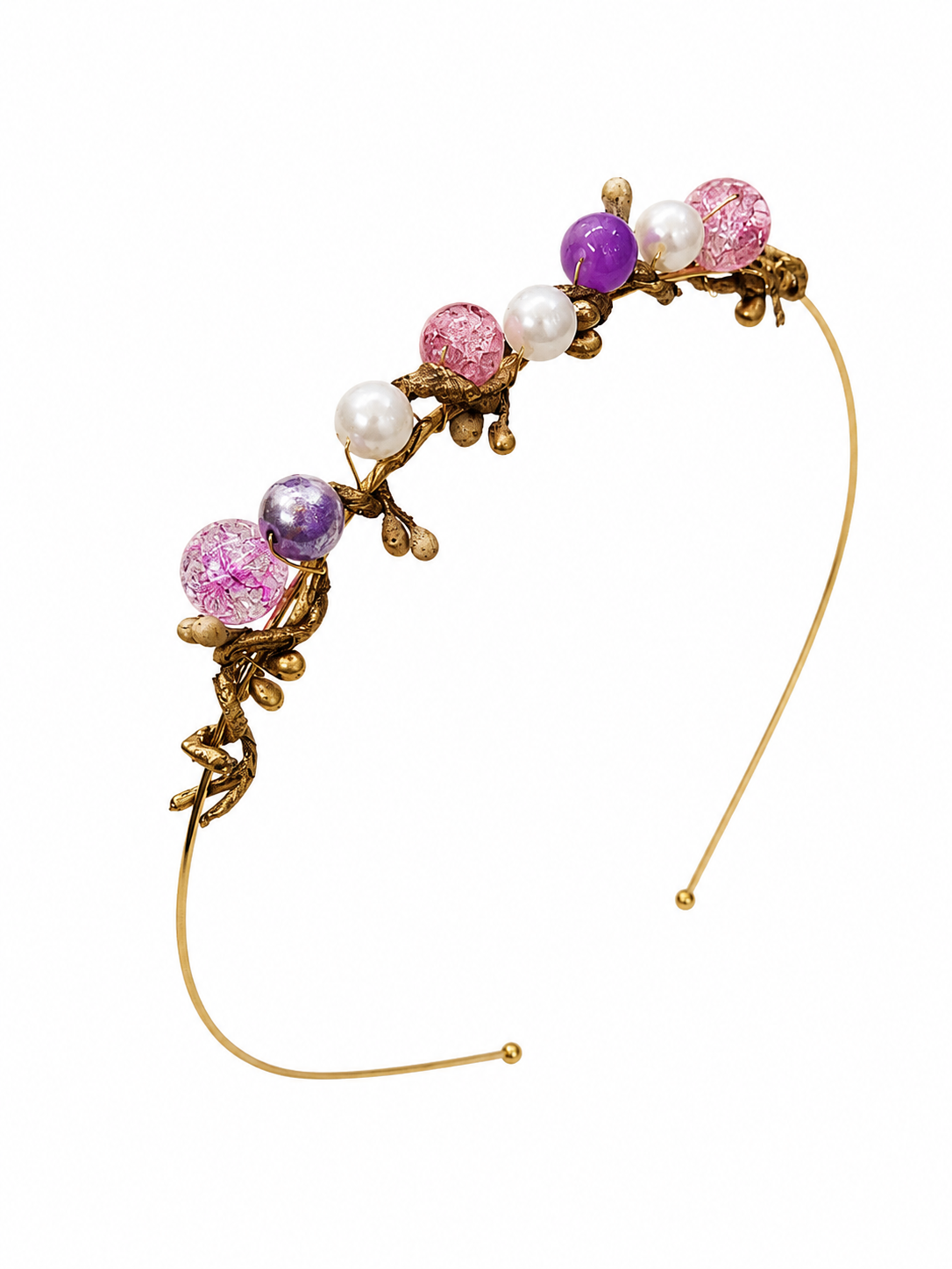 Gold-Plated Crystal Headband | Gold-Plated Alice Band