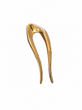 Contemporary stainless steel hair stick
